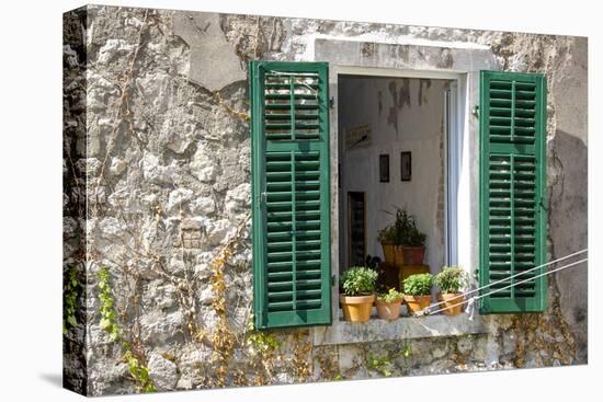 Window View - Kotor, Montenegro-Laura DeNardo-Premier Image Canvas