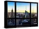 Window View, Skyline at Sunset, Midtown Manhattan, Hudson River, New York-Philippe Hugonnard-Premier Image Canvas