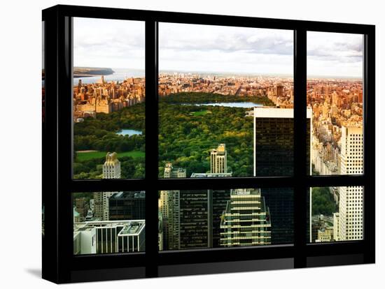 Window View, Special Series, Central Park, Sunset, Manhattan, New York City, United States-Philippe Hugonnard-Premier Image Canvas