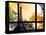 Window View, Special Series, Eiffel Tower at Sunset, Paris, France, Europe-Philippe Hugonnard-Premier Image Canvas