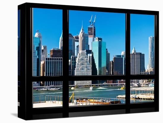 Window View, Special Series, Financial District, Manhattan, New York City, United States-Philippe Hugonnard-Premier Image Canvas