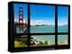 Window View, Special Series, Golden Gate Bridge, San Francisco, California, United States-Philippe Hugonnard-Premier Image Canvas