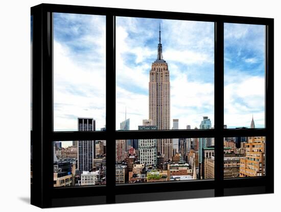 Window View, Special Series, Urban Skyline, Empire State Building, Midtown Manhattan, NYC-Philippe Hugonnard-Premier Image Canvas
