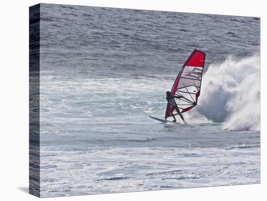 Windsurfer, Hookipa Beach Park, Maui, Hawaii, USA-Cathy & Gordon Illg-Premier Image Canvas