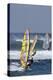 Windsurfing on the Ocean at Sunset, Maui, Hawaii, USA-Gerry Reynolds-Premier Image Canvas