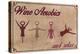 Wine Aerobics-Lantern Press-Stretched Canvas