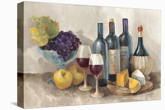 Wine and Fruit I v2 Light-Albena Hristova-Stretched Canvas
