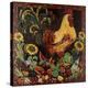 Wine and Rooster-Suzanne Etienne-Stretched Canvas