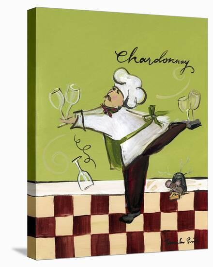 Wine Chef Chardonnay-Jennifer Sosik-Stretched Canvas