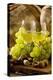 Wine Glasses with White Wine and Grapes-null-Premier Image Canvas