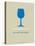 Wine Poster Blue-NaxArt-Stretched Canvas