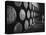 Winery Worker Checking Barrels of Wine-null-Premier Image Canvas
