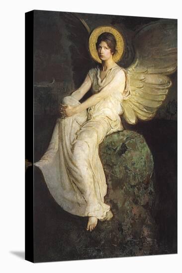 Winged Figure Seated Upon a Rock, 1900-Abbott Handerson Thayer-Premier Image Canvas