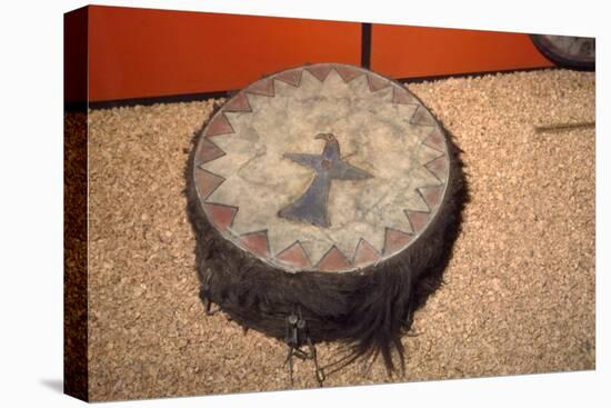 Winnebago Tribe, North American Indian Double headed Drum-Unknown-Premier Image Canvas