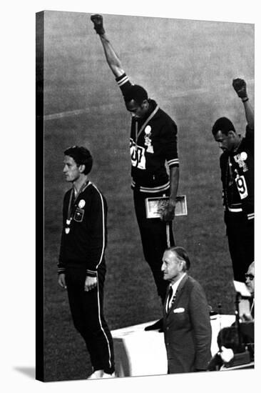 Winners of the Men's 200 Metres on the Podium, 1968 Olympic Games, Mexico City-null-Stretched Canvas