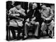 Winston Churchill, Franklin D. Roosevelt and Josef Stalin, Yalta Conference, February 1945-null-Stretched Canvas