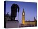 Winston Churchill Statue, Big Ben, Houses of Parliamant, London, England-Jon Arnold-Premier Image Canvas