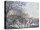 Winter Amusement: a View in Hyde Park from the Moated House, 1787 (Aquatint)-Julius Caesar Ibbetson-Premier Image Canvas