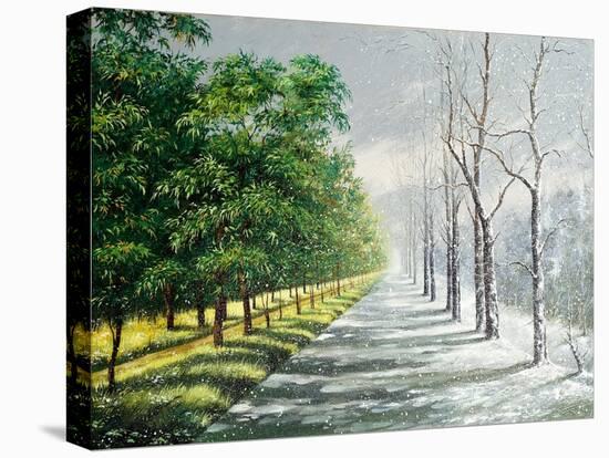 Winter And Summer, Contrast-balaikin2009-Stretched Canvas