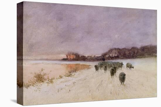 Winter at Loch Ard-Sir Alfred East-Premier Image Canvas