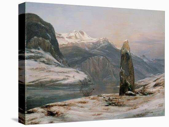 Winter at the Sognefjord-Johan Christian Clausen Dahl-Premier Image Canvas