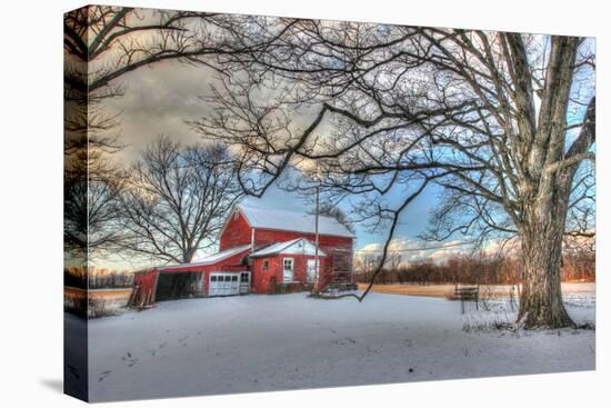 Winter Barn-Robert Goldwitz-Premier Image Canvas