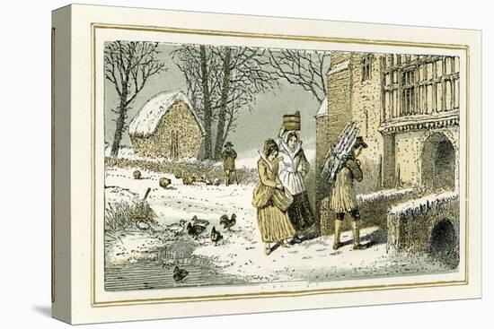 Winter by William Shakespeare-Myles Birket Foster-Premier Image Canvas