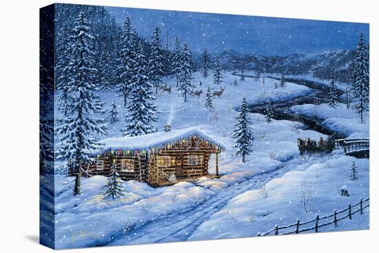 Winter Cabin-Jeff Tift-Premier Image Canvas