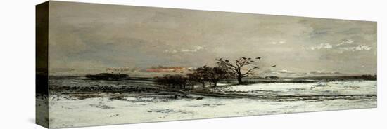 Winter, Called Snow (L'Hiver, Dit La Neige), 1873-Charles-Francois Daubigny-Premier Image Canvas