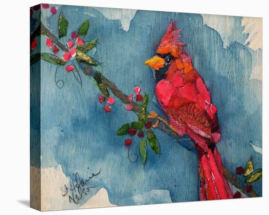 Winter Cardinal-null-Stretched Canvas