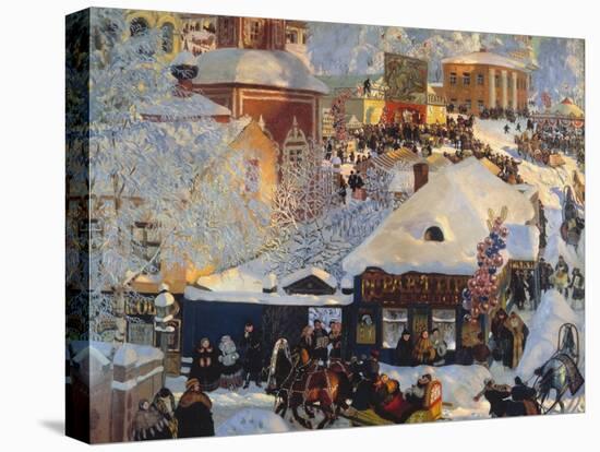 Winter, Carnival Fair, 1919-Boris Kustodiyev-Premier Image Canvas