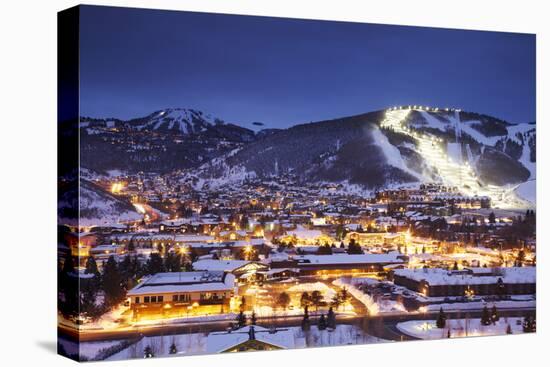 Winter Cityscape of Park City Mountain Resort and Deer Valley Resort, Utah-Adam Barker-Premier Image Canvas