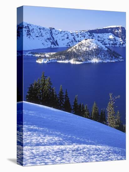 Winter, Crater Lake National Park, Oregon, USA-Charles Gurche-Premier Image Canvas