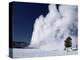 Winter Eruption, Old Faithful Geyser, Yellowstone National Park, Wyoming-Tony Waltham-Premier Image Canvas