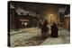 Winter Evening by George Henry Boughton-George Henry Boughton-Premier Image Canvas