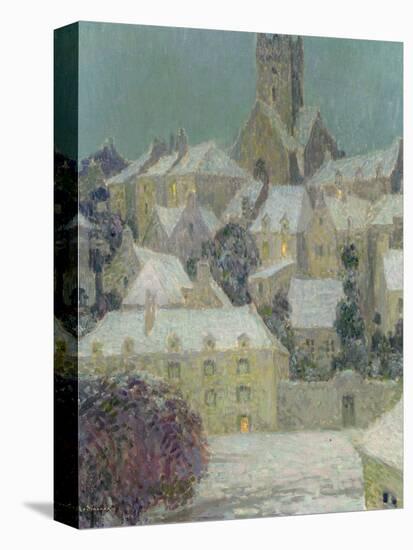 Winter Evening, View of a Town-Henri Eugene Augustin Le Sidaner-Premier Image Canvas