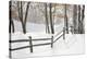 Winter Fence & Shadow, Farmington Hills, Michigan ‘09-Monte Nagler-Premier Image Canvas