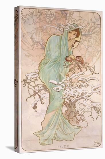 Winter; Hiver, C.1896-Alphonse Mucha-Premier Image Canvas