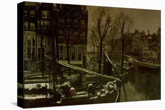 Winter in Amsterdam-George Hendrik Breitner-Stretched Canvas