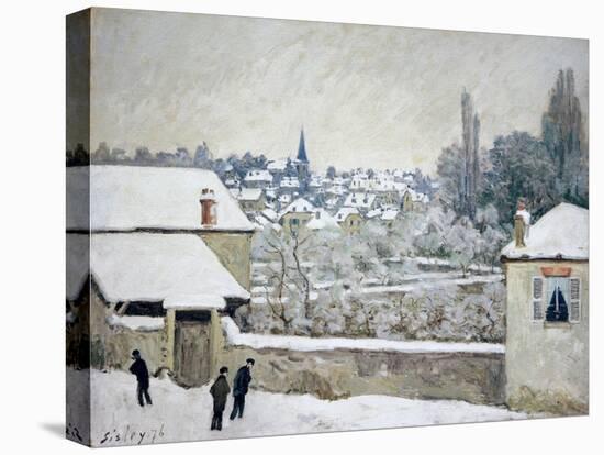 Winter in Louveciennes-Alfred Sisley-Premier Image Canvas