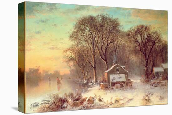 Winter in Malden, Massachusetts, 1864-Thomas Doughty-Premier Image Canvas