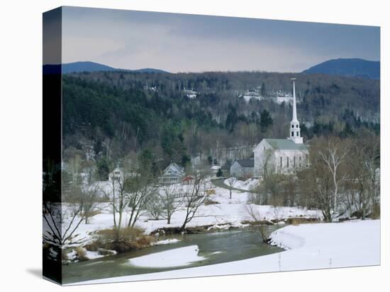 Winter in Stowe, Vermont USA-Amanda Hall-Premier Image Canvas