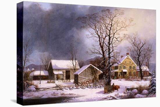 Winter in the Country, 1862-George Henry Durrie-Premier Image Canvas