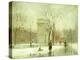 Winter in Washington Square-Paul Cornoyer-Premier Image Canvas