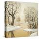 Winter Lake Square-Arnie Fisk-Stretched Canvas