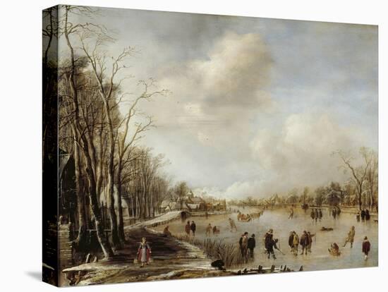 Winter Landscape, 1645-Aert van der Neer-Premier Image Canvas