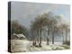 Winter Landscape, 1835-38-Barend Cornelis Koekkoek-Stretched Canvas