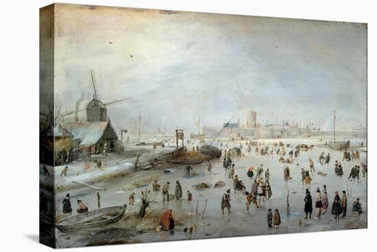 Winter Landscape, Early 1620s-Hendrik Avercamp-Premier Image Canvas