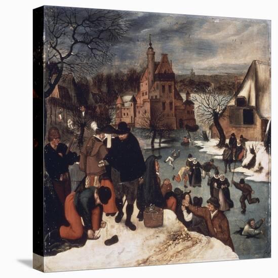 Winter Landscape, no.3-Pieter Brueghel the Younger-Premier Image Canvas