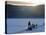 Winter Landscape, Reindeer and Snowmobile, Jokkmokk, Sweden-Peter Adams-Premier Image Canvas